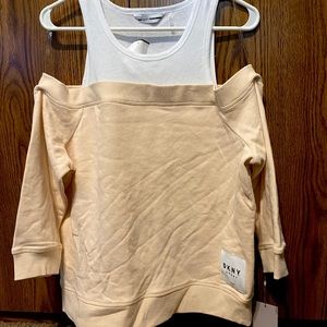 DKNY off shoulder sweater top